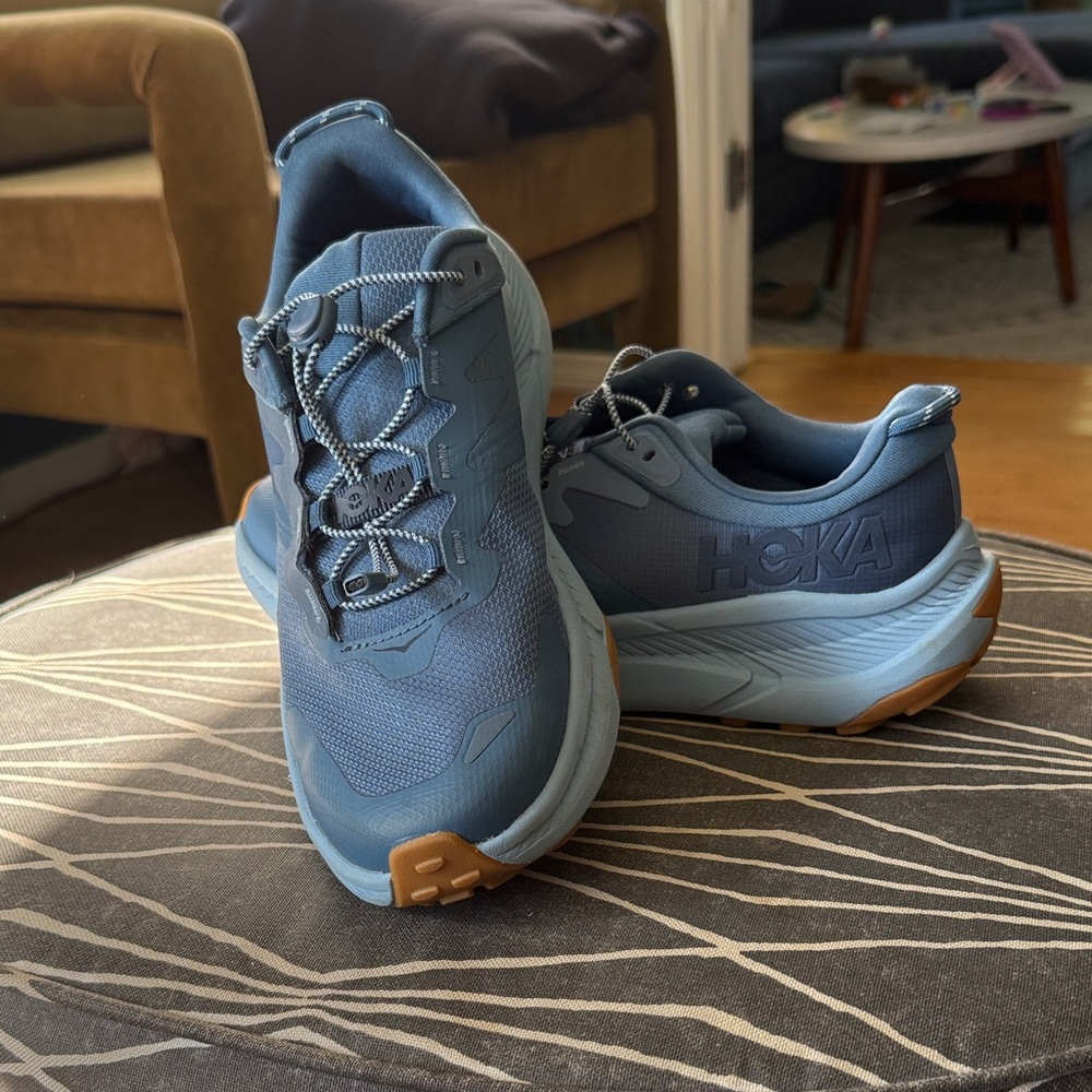 Hoka Slate Blue Sneakers w/ Bungee Laces -  9.5